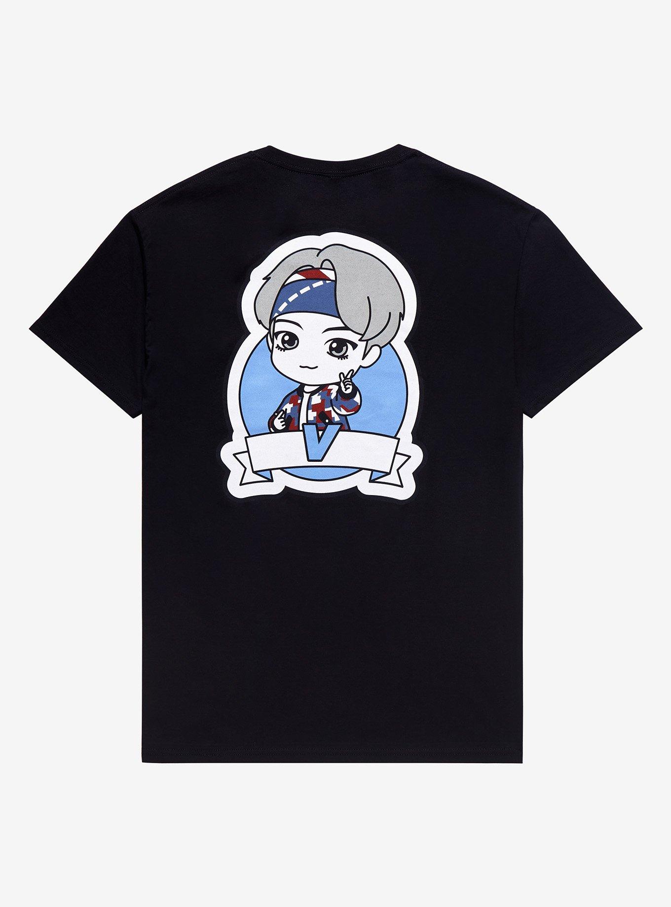 TinyTAN V Athletic T-Shirt Inspired By BTS Hot Topic Exclusive, BLACK, hi-res