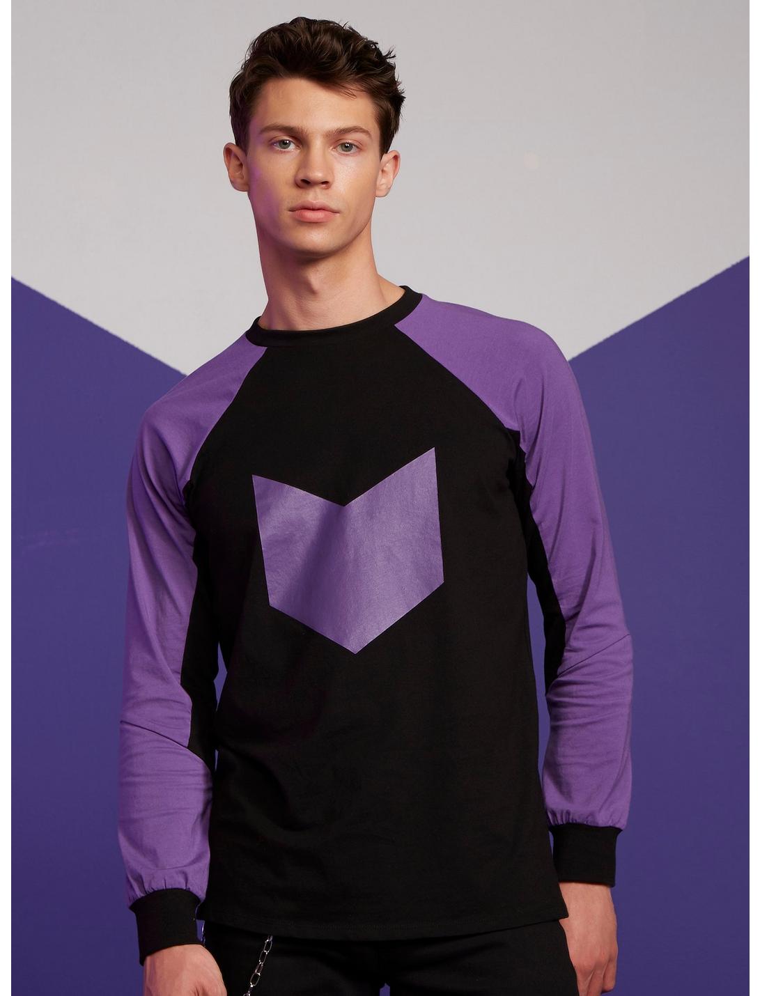 Our Universe Marvel Hawkeye Purple Suit Long-Sleeve T-Shirt, PURPLE, hi-res