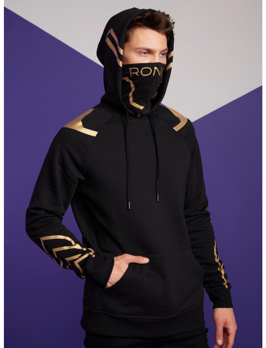 Our Universe Marvel Hawkeye Ronin Mask Hoodie, GOLD, hi-res