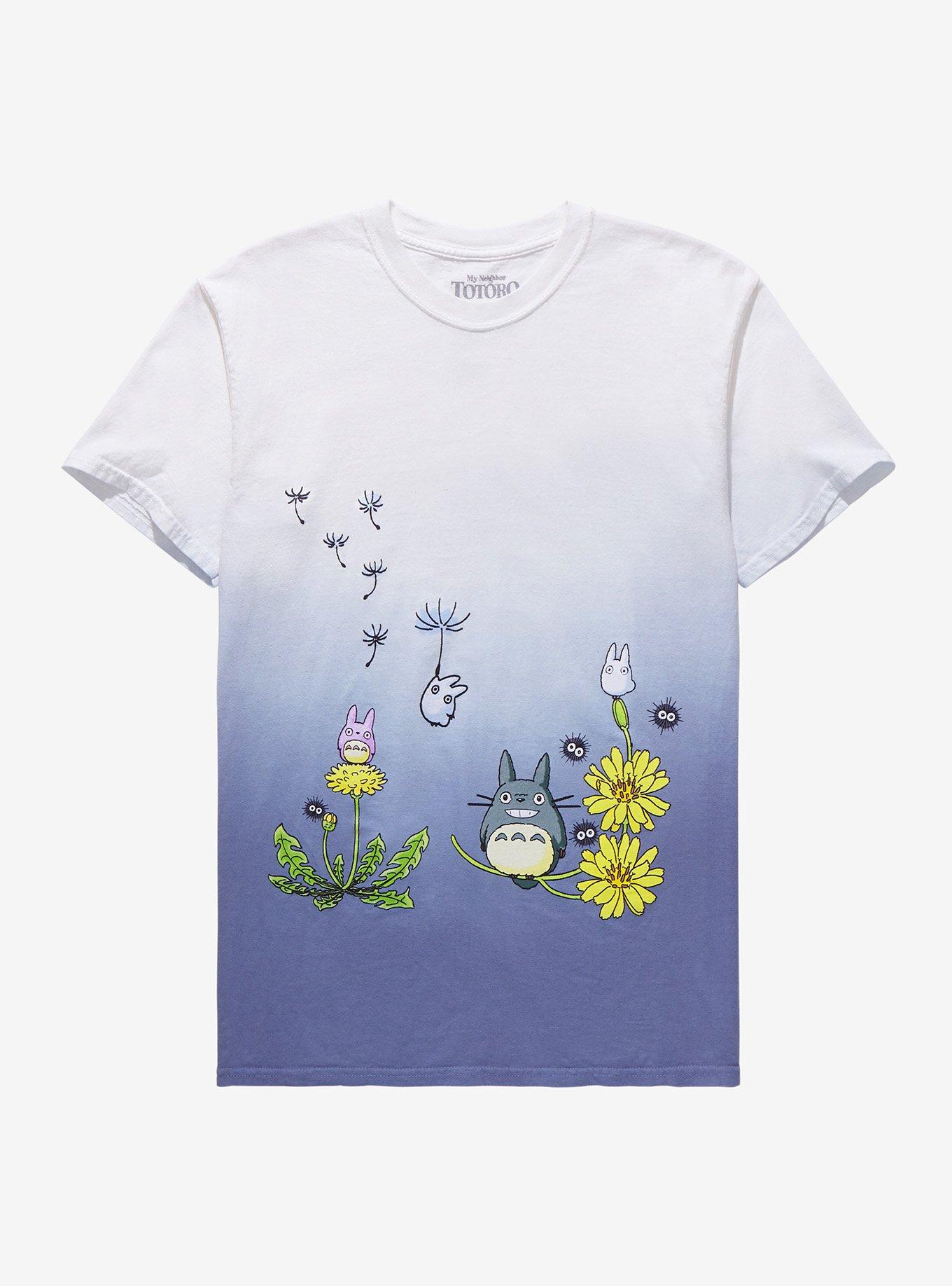 Studio Ghibli My Neighbor Totoro Flowers & Spirits Blue Dip-Dye T-Shirt, MULTI, hi-res