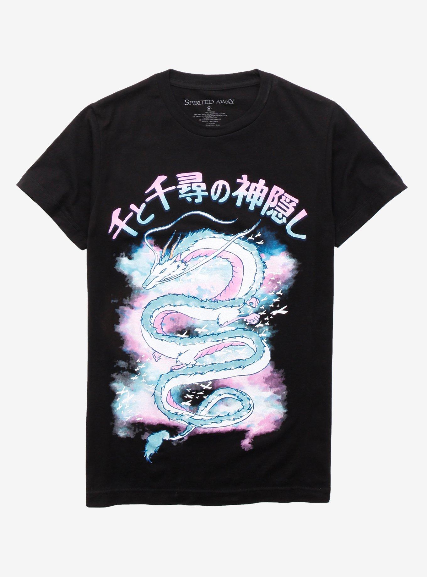 Her Universe Studio Ghibli Spirited Away Haku as Dragon Women's T-Shirt - BoxLunch Exclusive, BLACK, hi-res