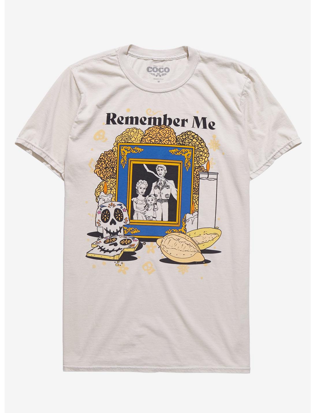 Disney Pixar Coco Remember Me Ofrenda Woman’s T-Shirt - BoxLunch Exclusive, NATURAL, hi-res