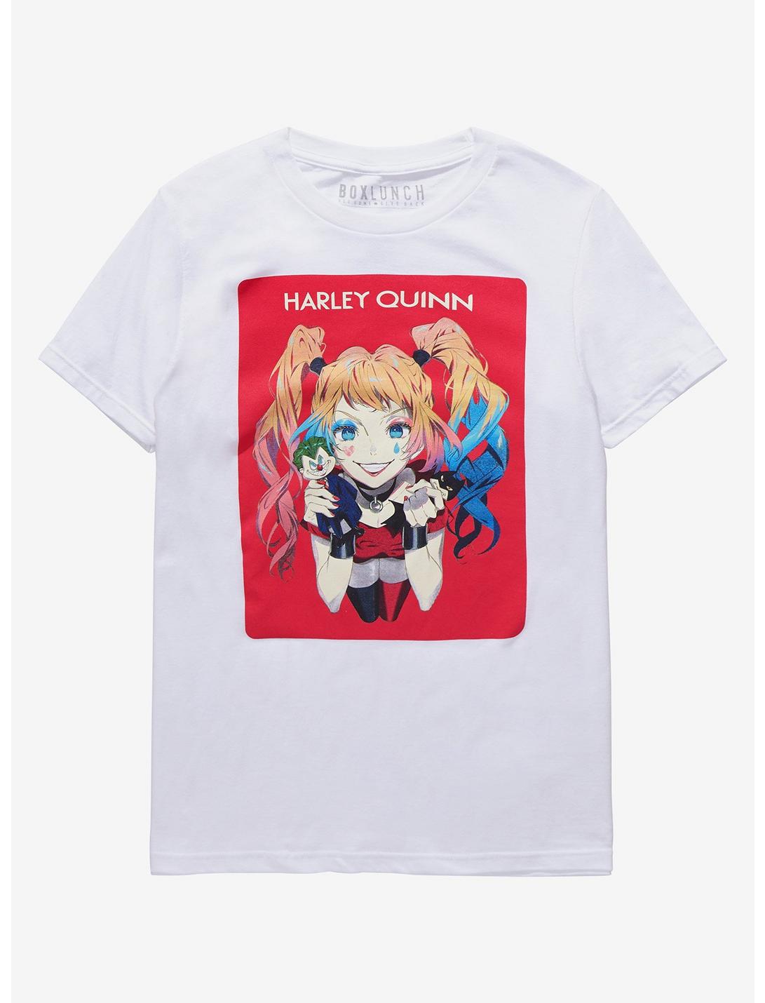 DC Comics Harley Quinn Dolls Women's T-Shirt - BoxLunch Exclusive, OFF WHITE, hi-res