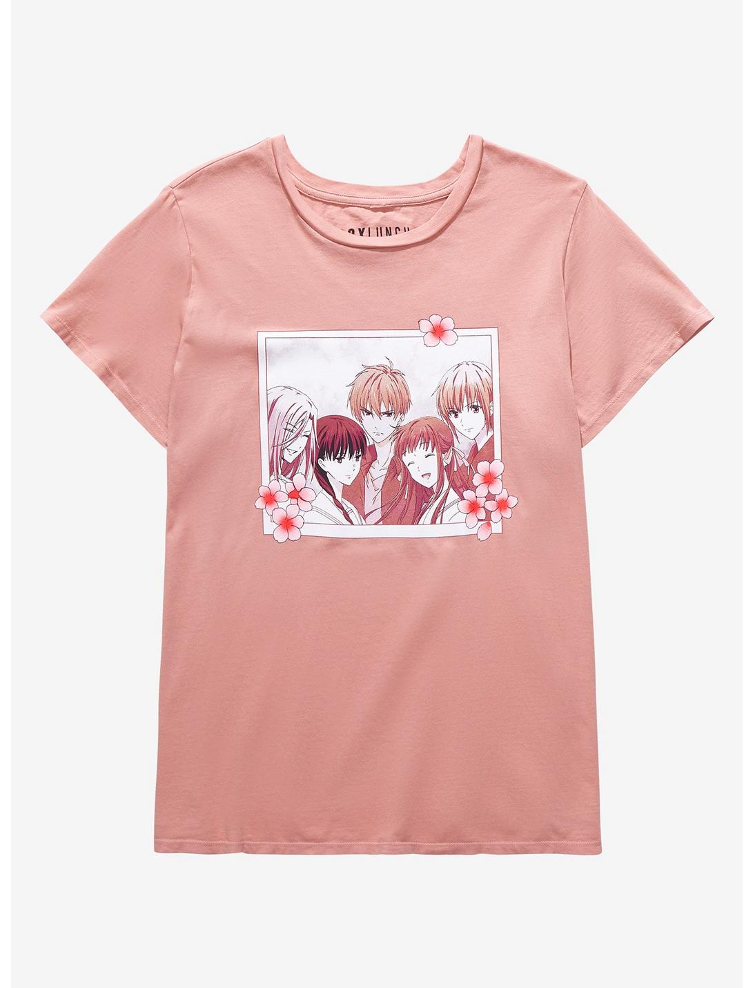 Fruits Basket Group Photo Women’s Plus Size T-Shirt - BoxLunch Exclusive, LIGHT PINK, hi-res