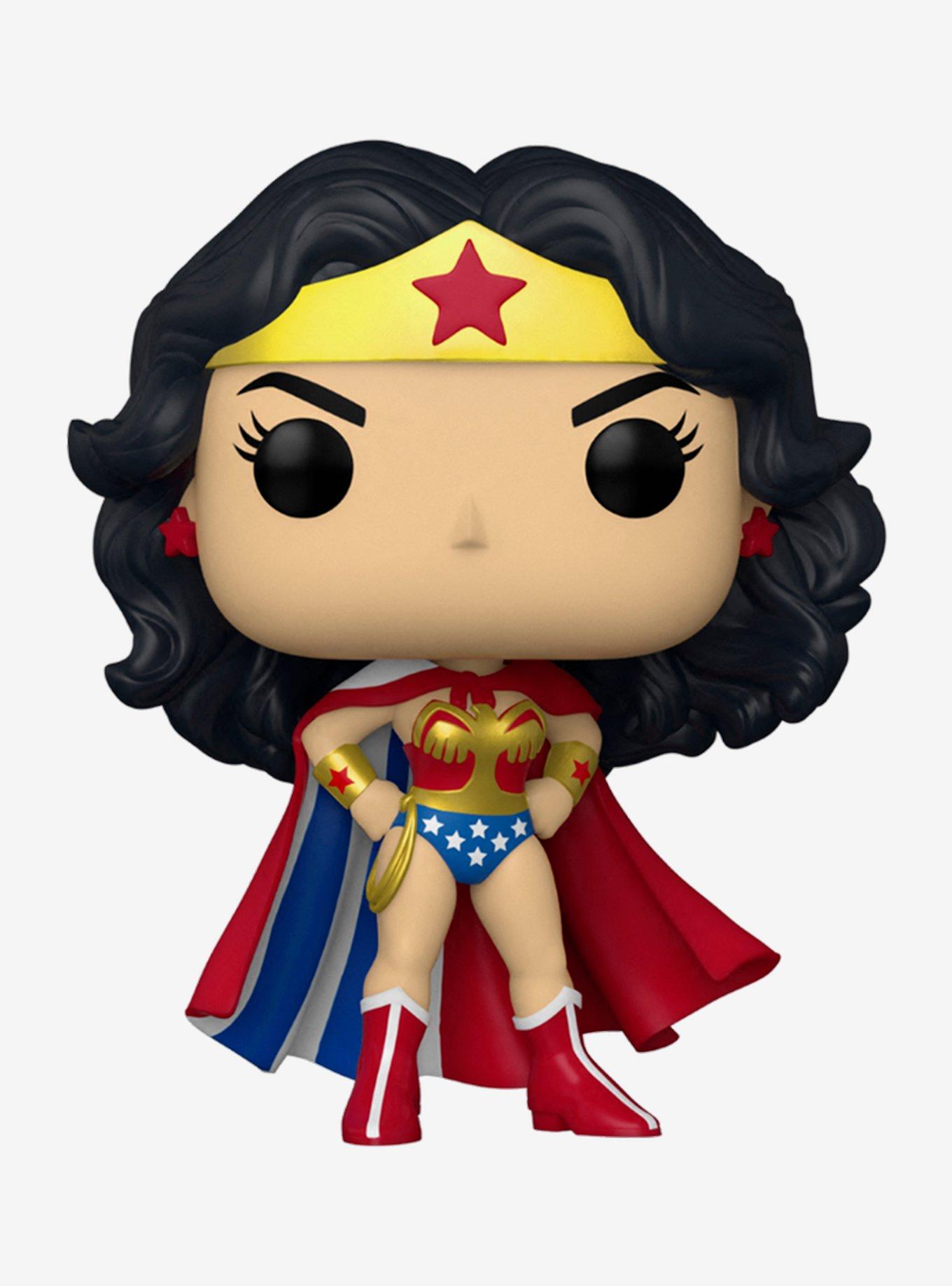 Funko Pop! Heroes Wonder Woman 80th Anniversary Wonder Woman in Classic Cape Vinyl Figure, , hi-res