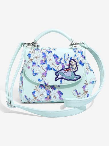 Alice in wonderland large capacity side bag carry as handbag