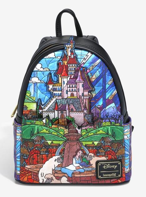 Loungefly Disney Beauty and The Beast Stained Glass Castle  display picture 3