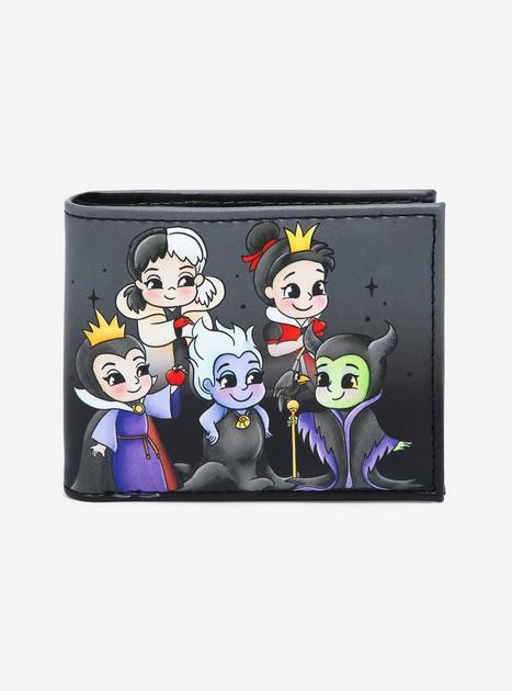 Loungefly Disney Villains Chibi Portraits Crossbody Bag & Coin