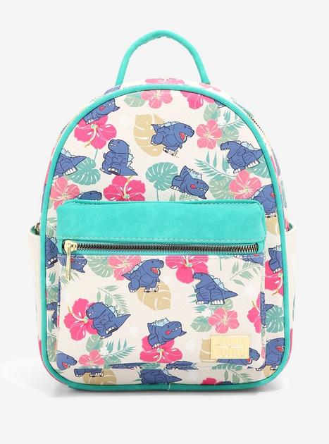 Godzilla Chibi Godzilla Tropical Floral Mini Backpack - BoxLunch ...