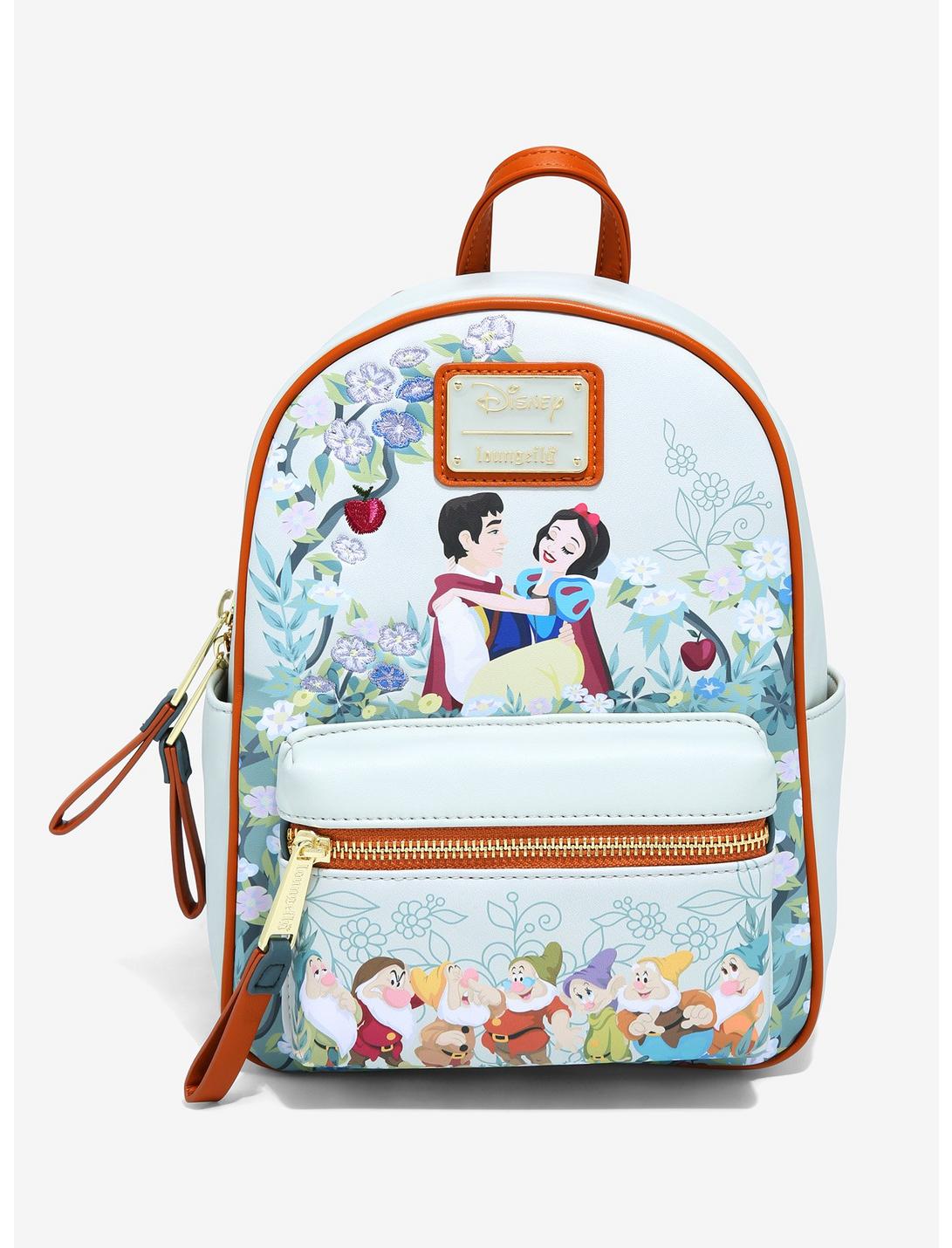 Loungefly Disney Snow White and the Seven Dwarfs Floral Mini Backpack - BoxLunch Exclusive, , hi-res