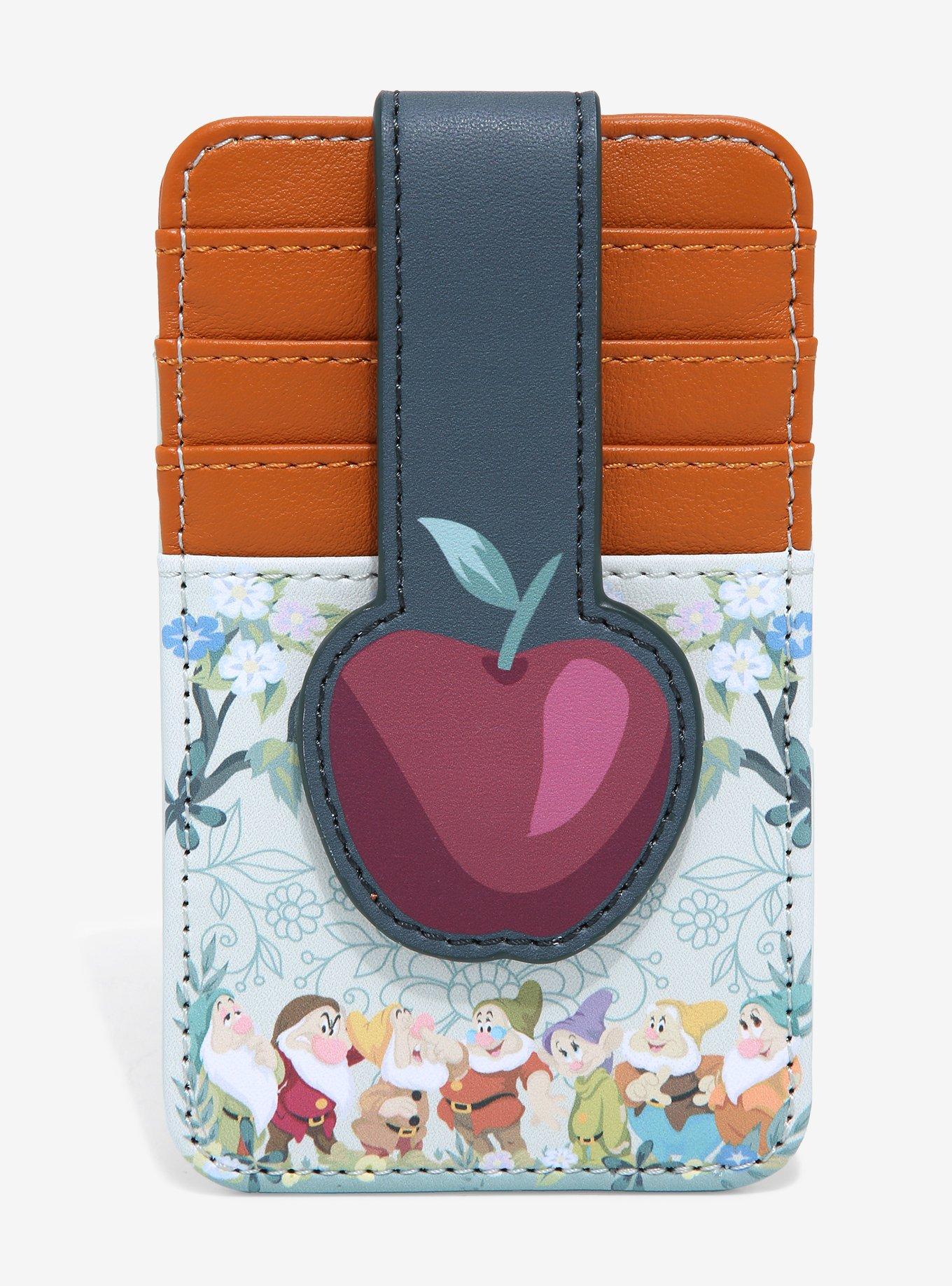 Loungefly Disney Snow White and the Seven Dwarfs Group Portrait Floral Cardholder BoxLunch Exclusive BoxLunch