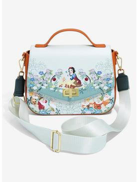 Loungefly Disney Snow White and the Seven Dwarfs Animal Friends & Characters Floral Handbag - BoxLunch Exclusive, , hi-res