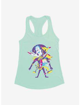 Rick And Morty Alien Attack Girls Tank, , hi-res