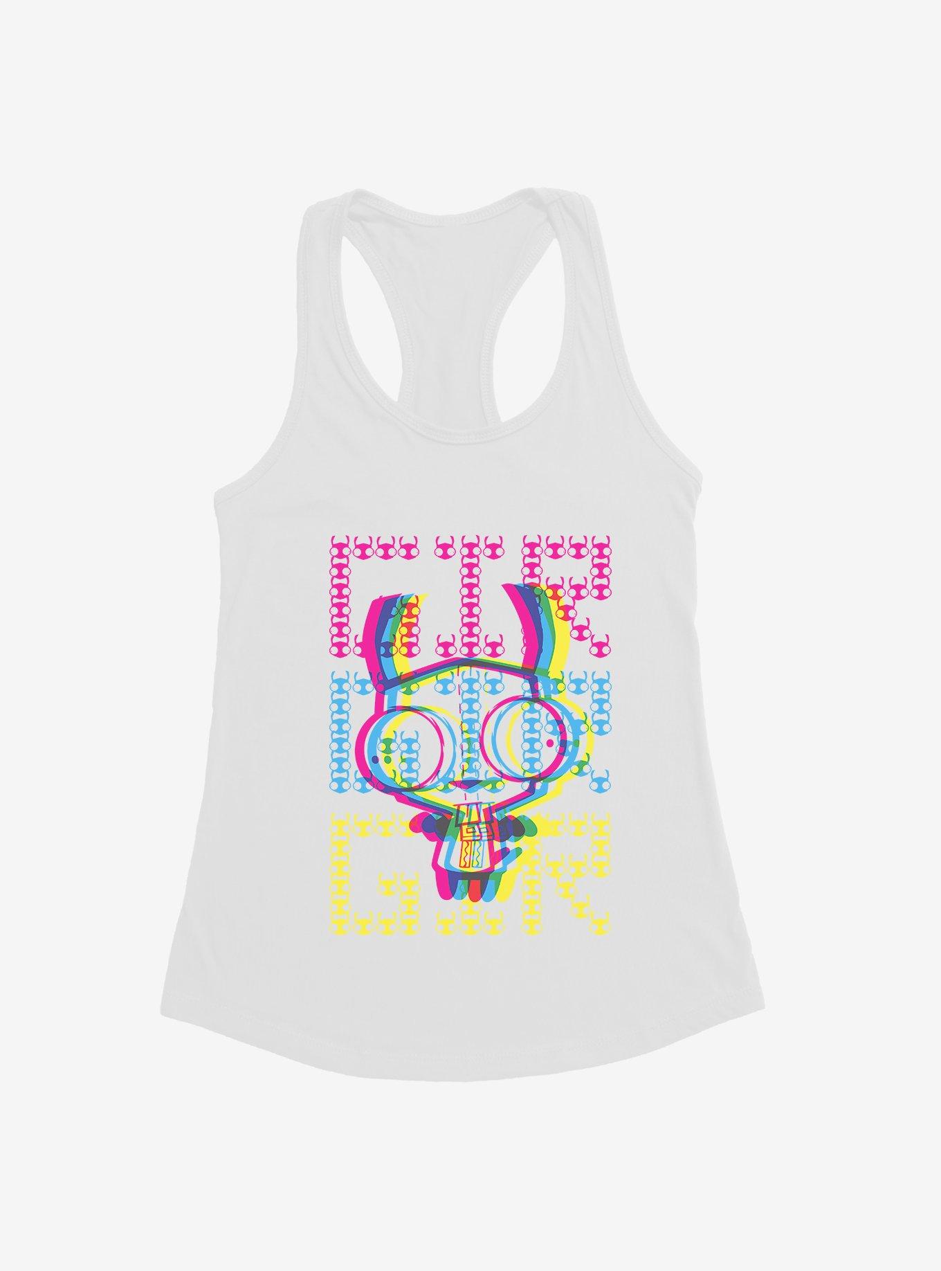 Invader Zim Gir Neon Stack Girls Tank, , hi-res