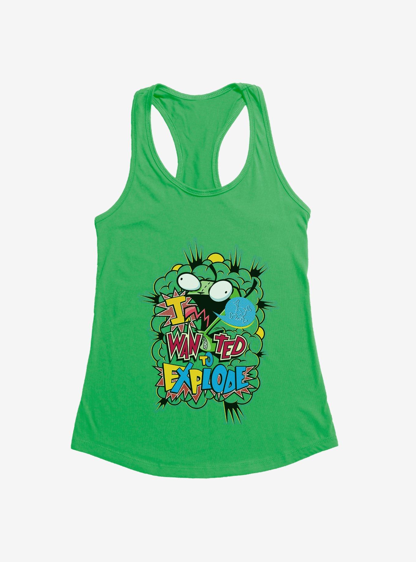 Invader Zim I Want To Explode Girls Tank, , hi-res