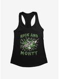 Rick And Morty Green Slime Splatter Womens Tank Top, , hi-res