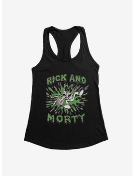 Rick And Morty Green Slime Splatter Womens Tank Top, , hi-res