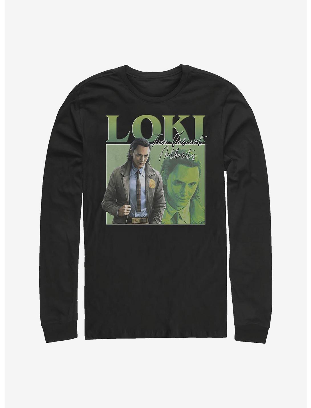 Marvel Loki 90's Long-Sleeve T-Shirt, BLACK, hi-res