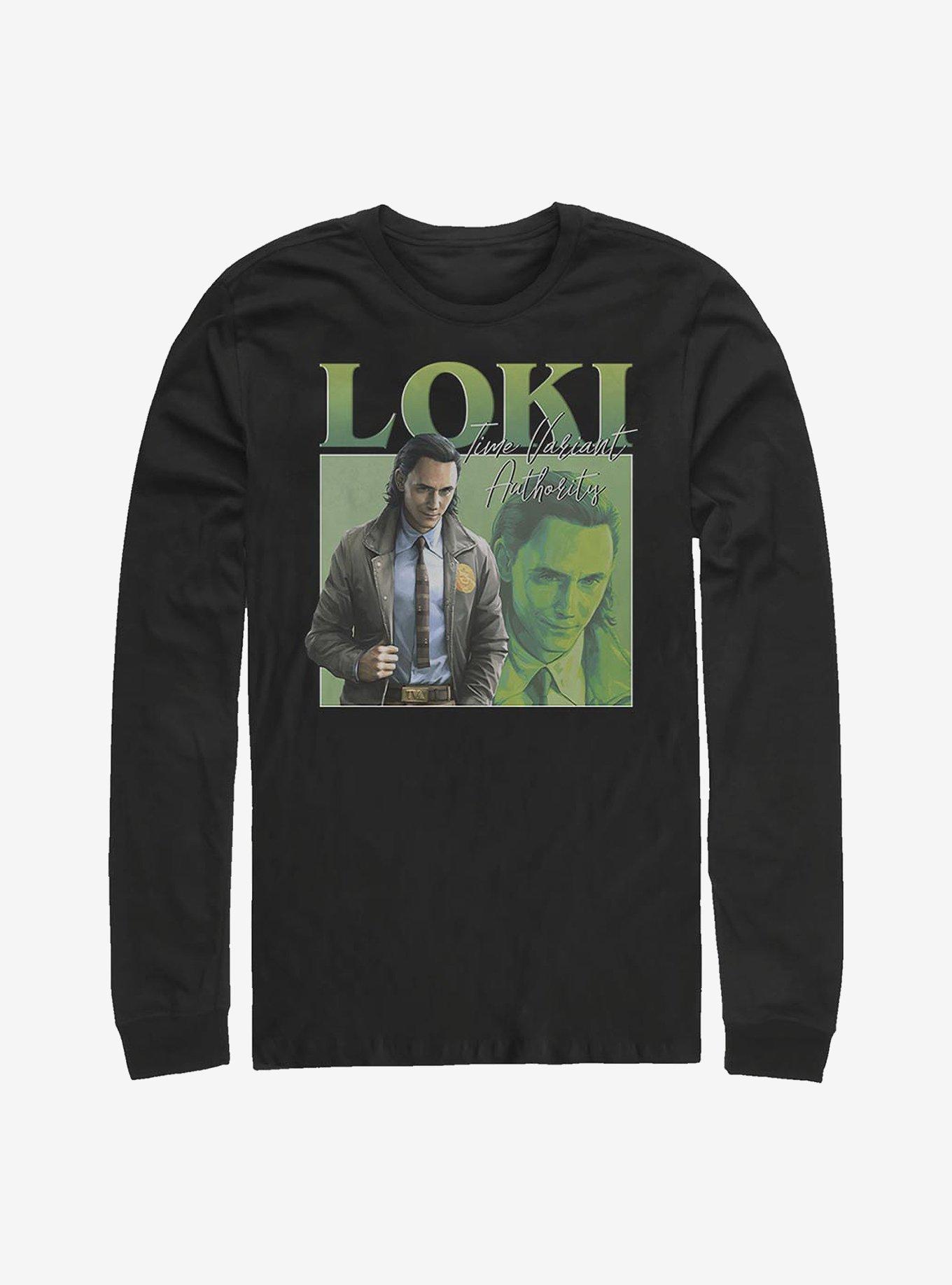 Marvel Loki 90's Long-Sleeve T-Shirt, BLACK, hi-res
