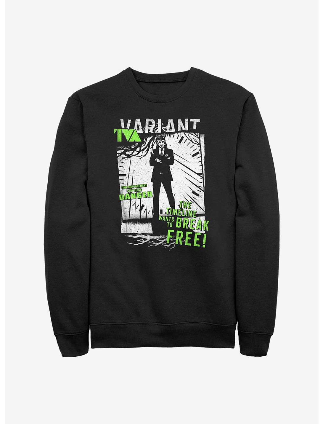 Plus Size Marvel Loki Displacement Sweatshirt, BLACK, hi-res