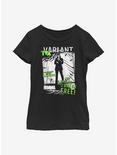 Marvel Loki Displacement Youth Girls T-Shirt, BLACK, hi-res