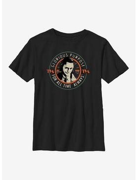 Marvel Loki Circle Stamp Youth T-Shirt, , hi-res