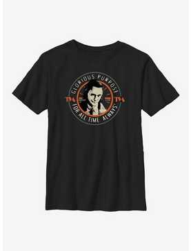 Marvel Loki Circle Stamp Youth T-Shirt, , hi-res