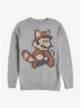 Nintendo Mario Fly Raccoon Crew Sweatshirt, ATH HTR, hi-res