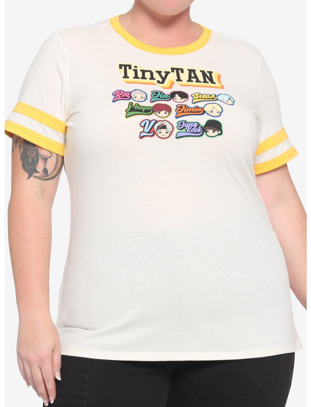 TinyTAN Wappen Athletic Girls T-Shirt Plus Size Inspired By BTS Hot Topic Exclusive, CREAM, hi-res