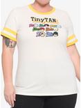 TinyTAN Wappen Athletic Girls T-Shirt Plus Size Inspired By BTS Hot Topic Exclusive, CREAM, hi-res