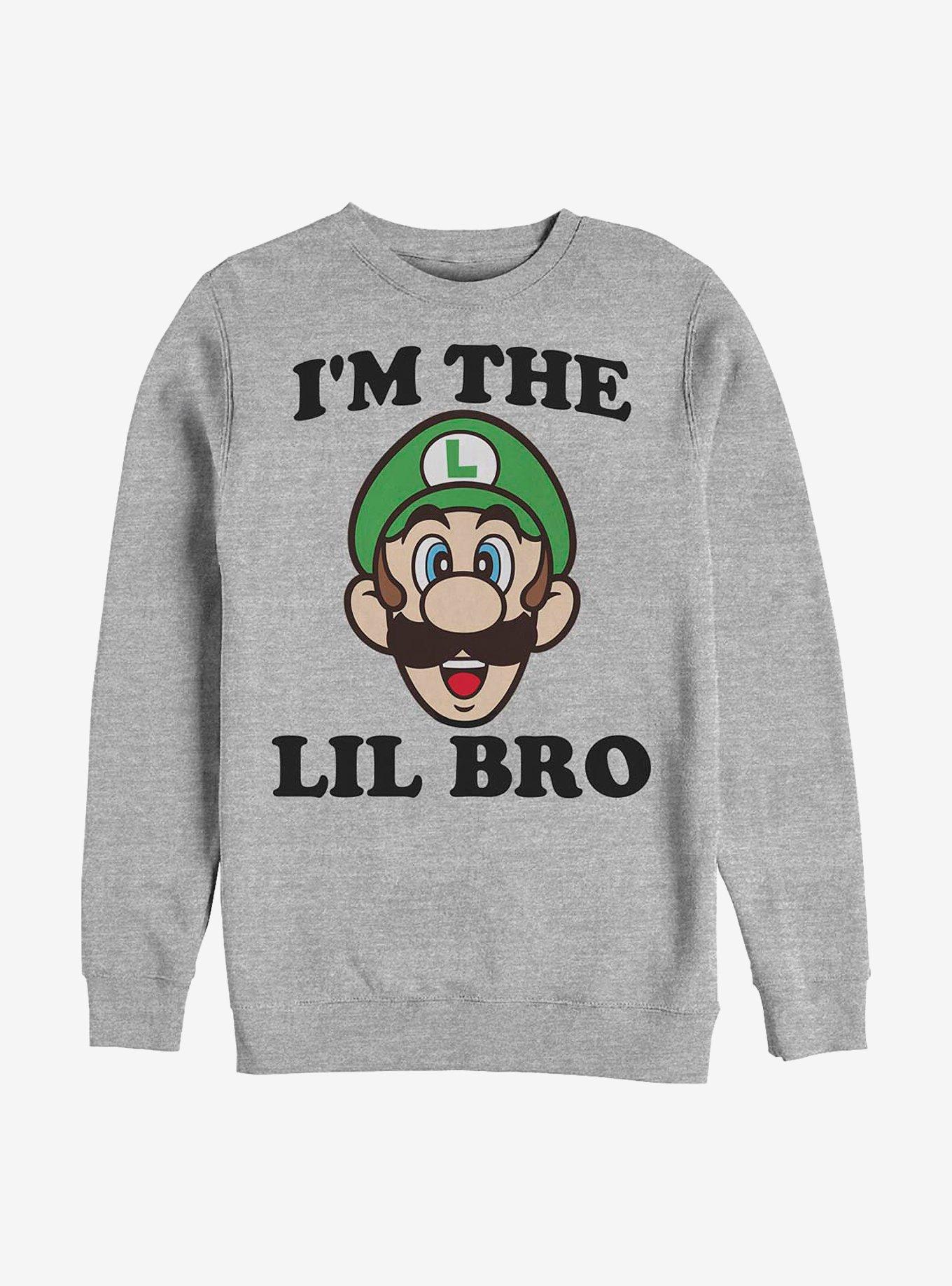 Nintendo Mario Luigi I'm The Lil Bro Sweatshirt, , hi-res