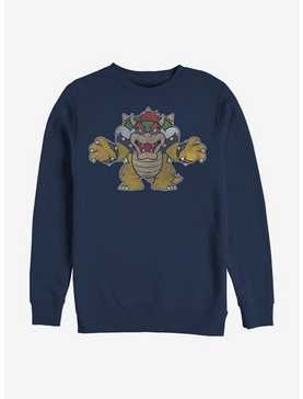Nintendo Mario Just Bowser Crew Sweatshirt, , hi-res