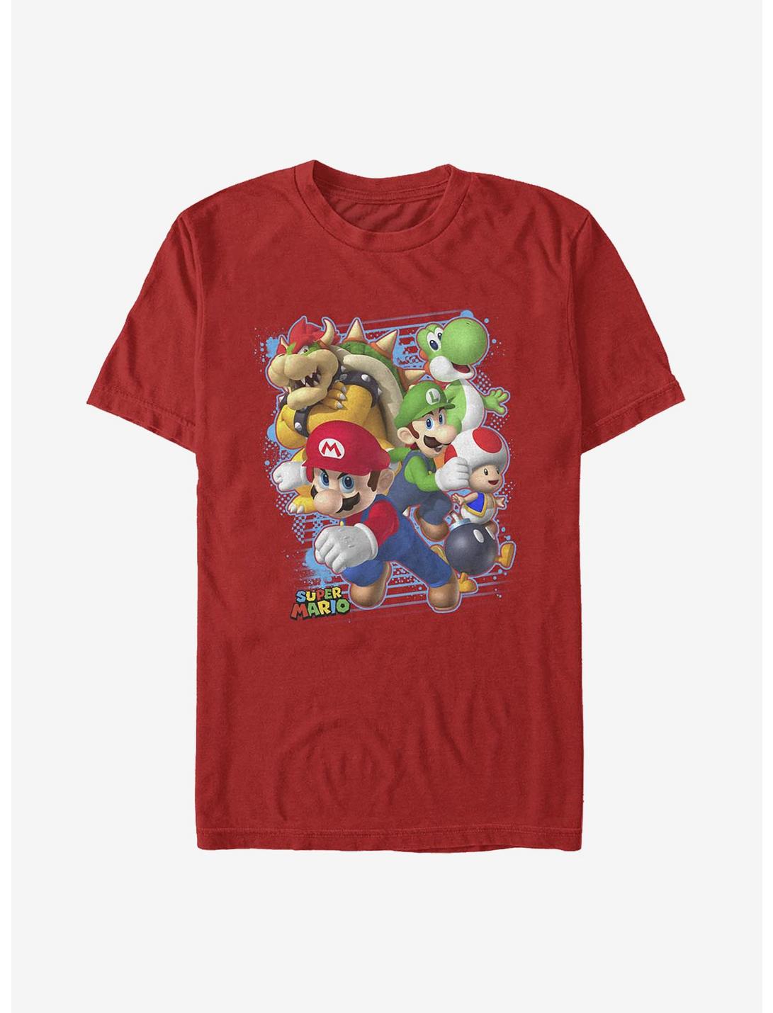 Nintendo Mario Blast Out T-Shirt, RED, hi-res