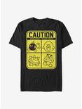 Nintendo Mario Caution T-Shirt, BLACK, hi-res
