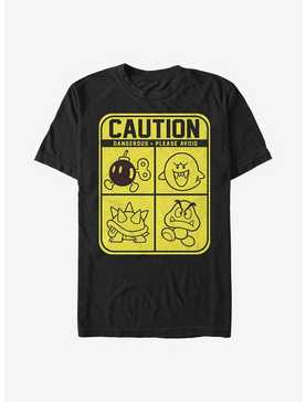 Nintendo Mario Caution T-Shirt, , hi-res