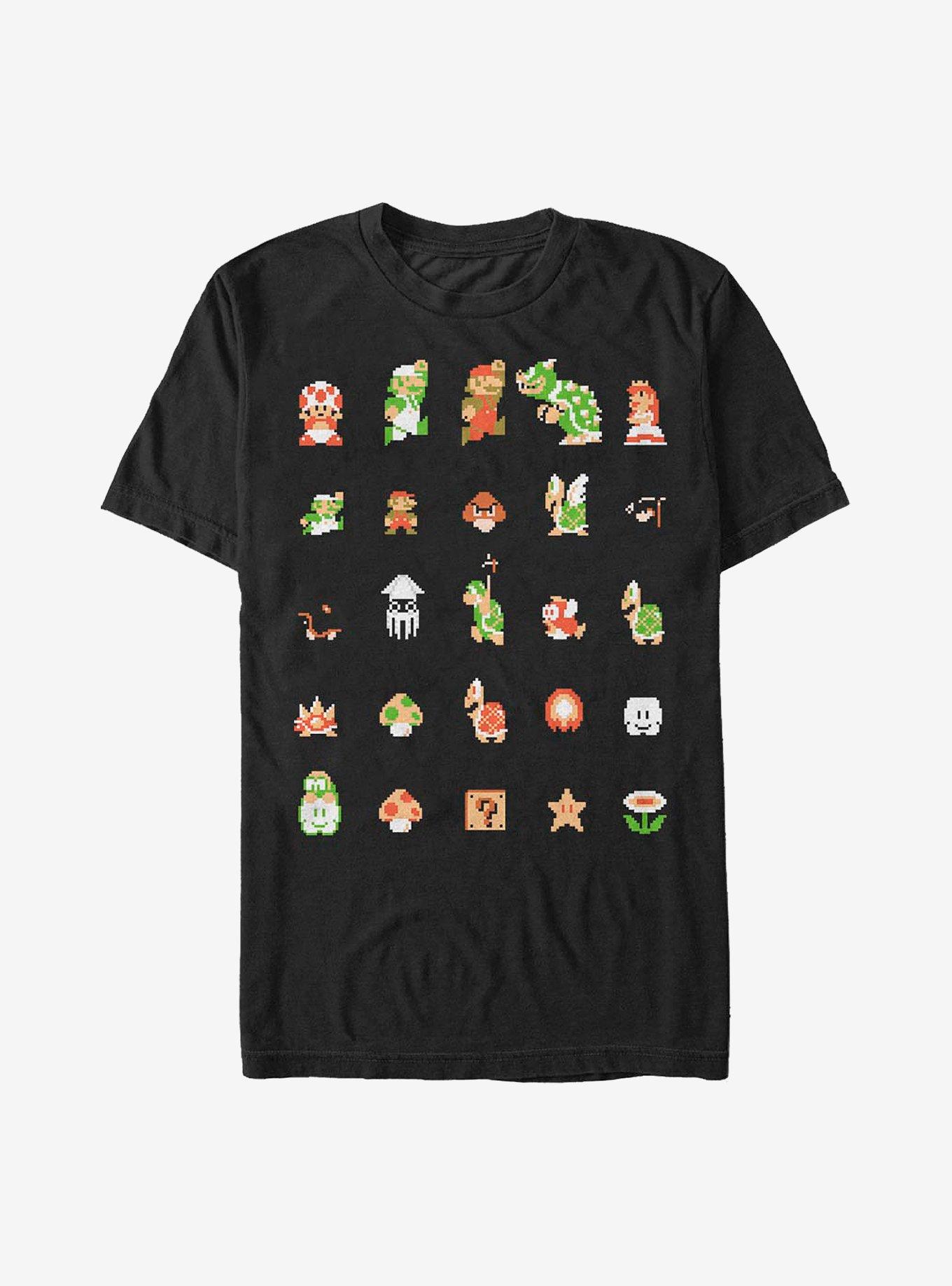 Nintendo Mario Cast T-Shirt, BLACK, hi-res