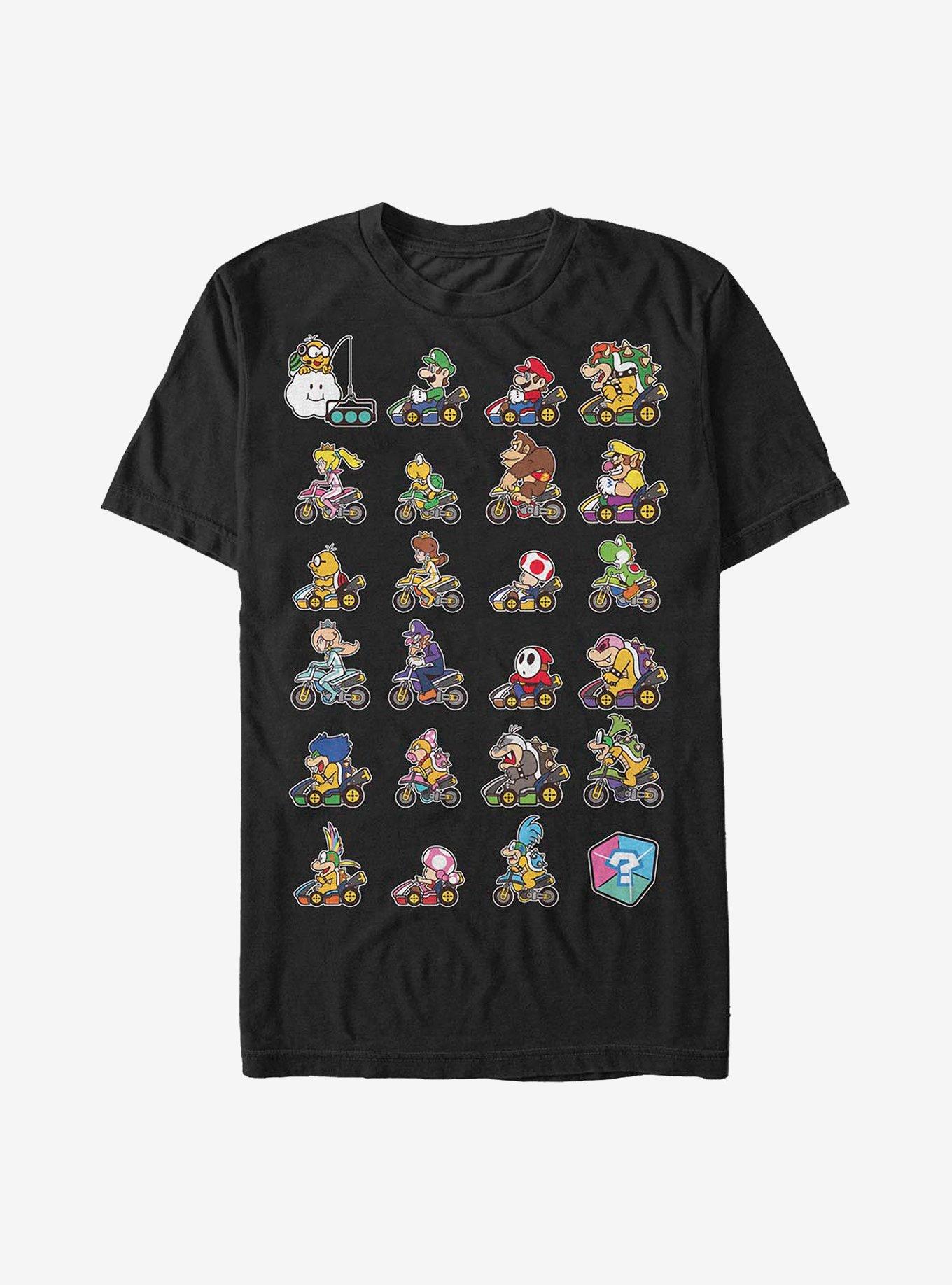 Nintendo Mario Kart Cast T-Shirt, BLACK, hi-res