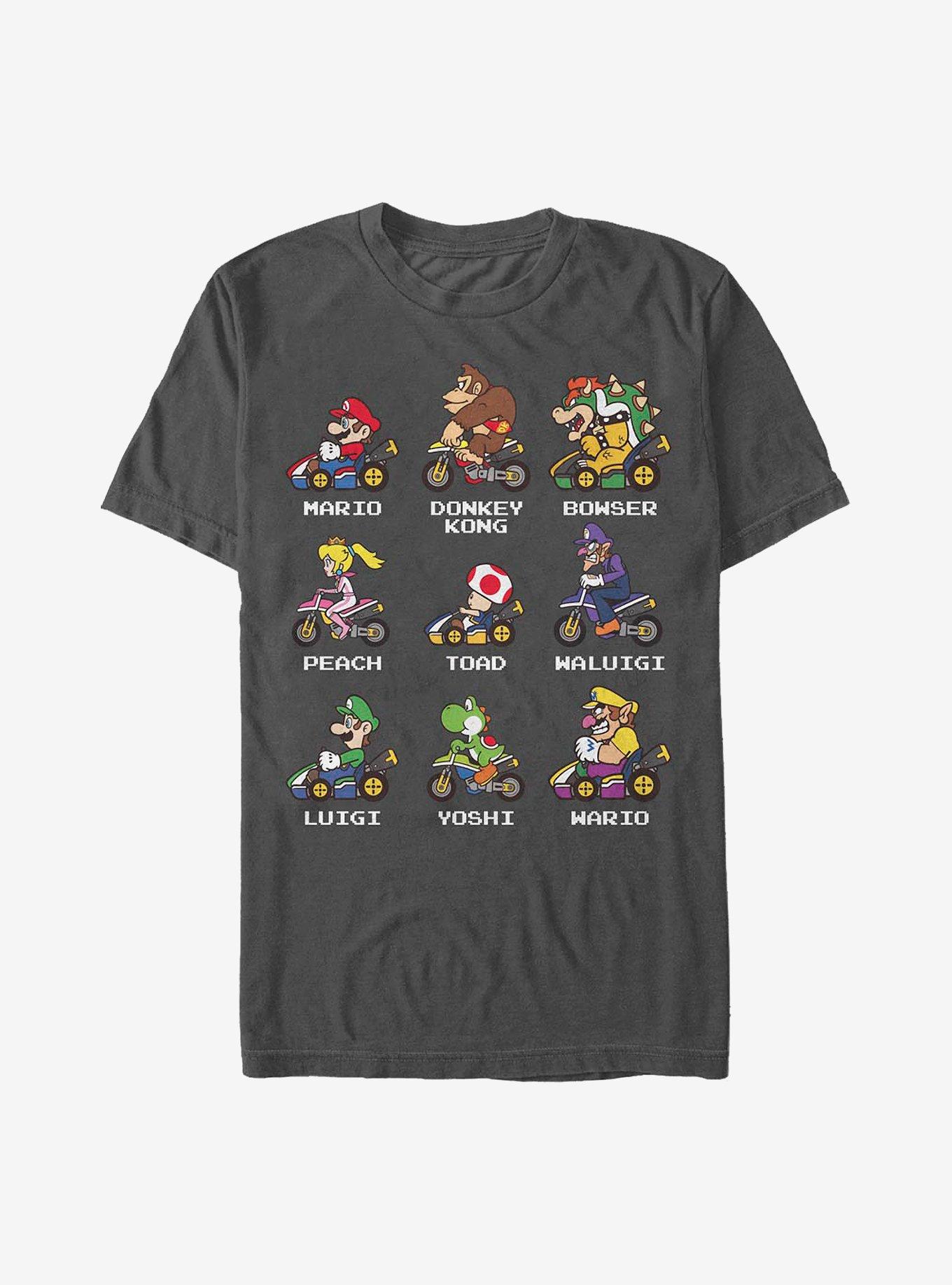 Nintendo Mario Kart Racers T-Shirt, CHARCOAL, hi-res