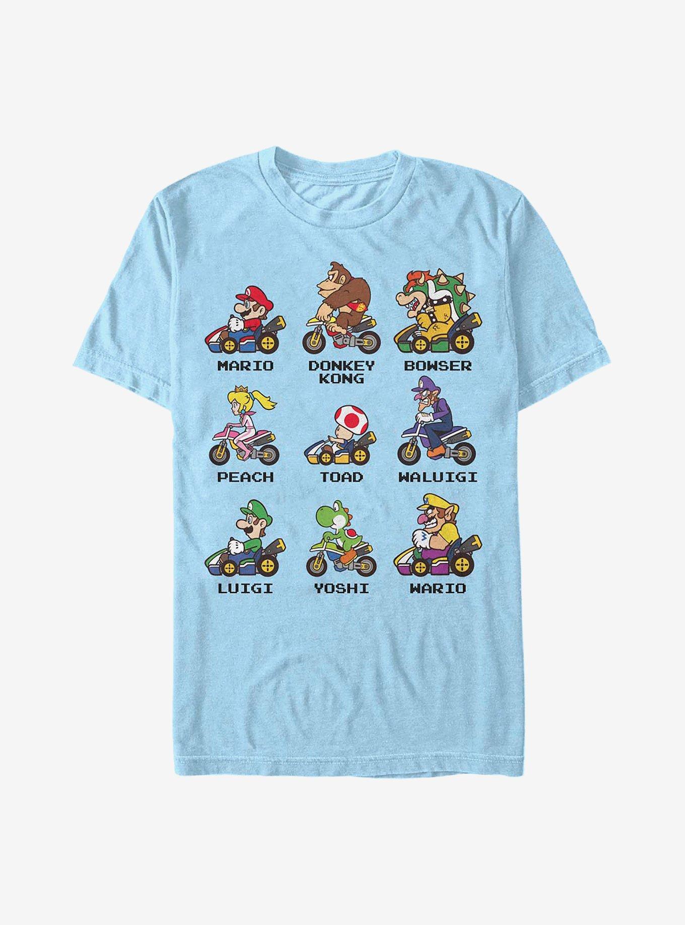 Nintendo Mario Kart Racers T-Shirt, LT BLUE, hi-res