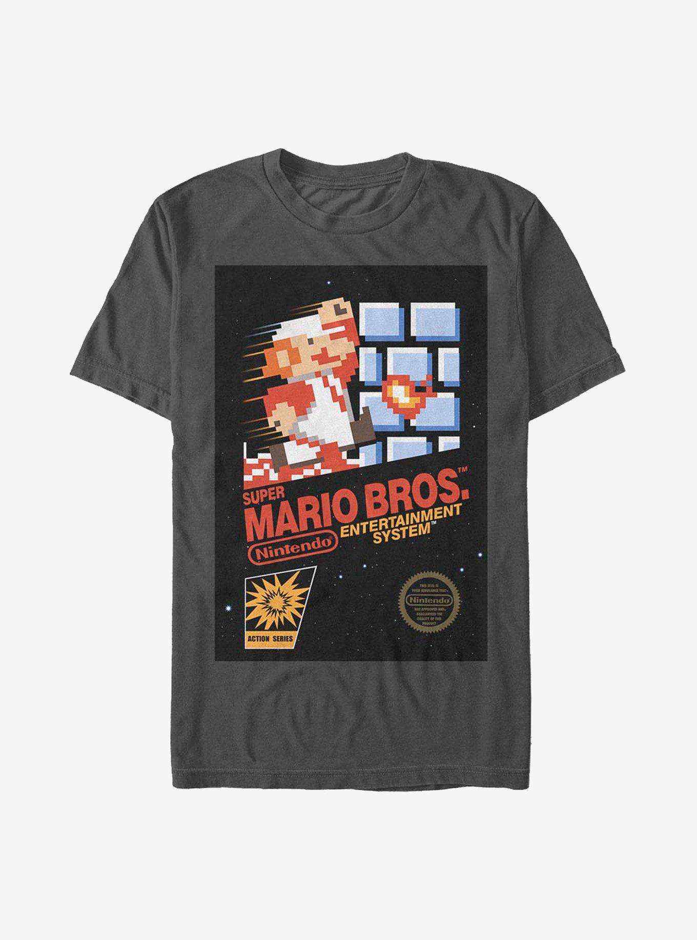 Nintendo Mario NES Classic T-Shirt, CHARCOAL, hi-res