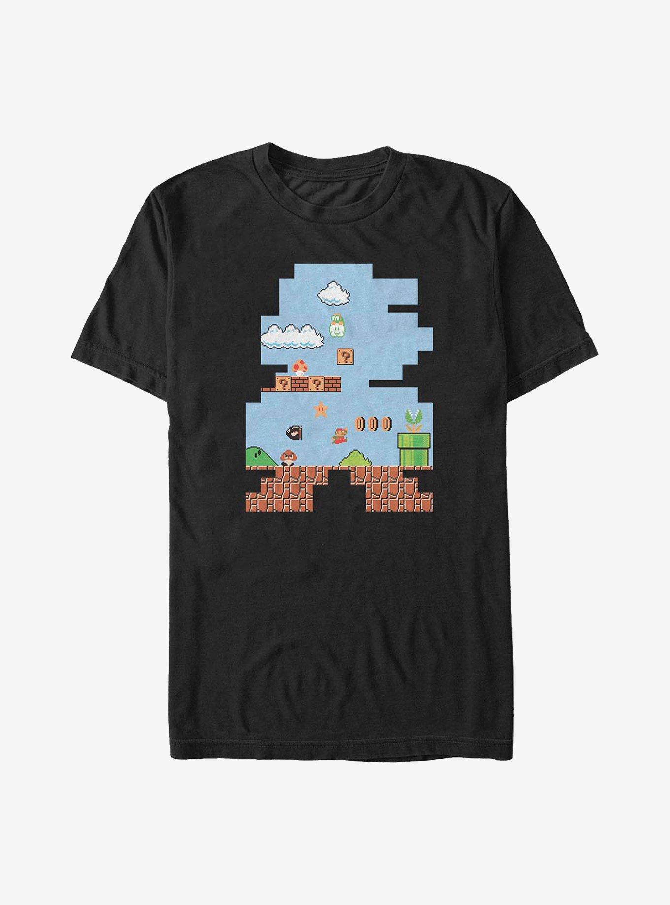 Nintendo Mario Shape Up T-Shirt, BLACK, hi-res