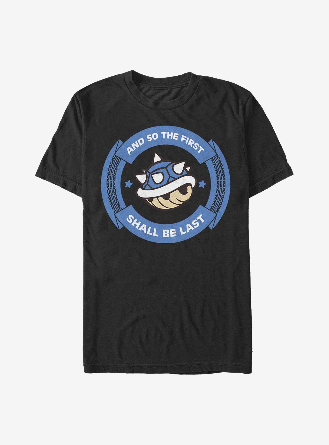 Nintendo Mario The First Shall Be Last T-Shirt, BLACK, hi-res