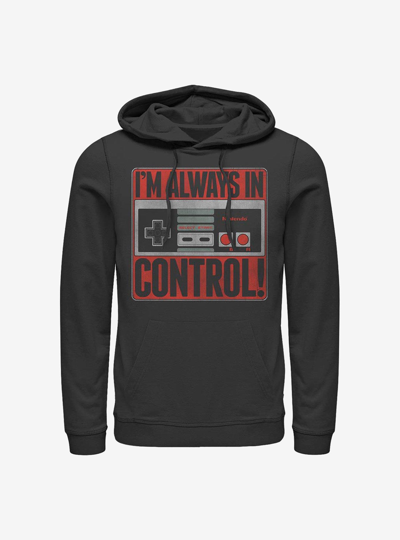 Nintendo Always In Control Hoodie, BLACK, hi-res