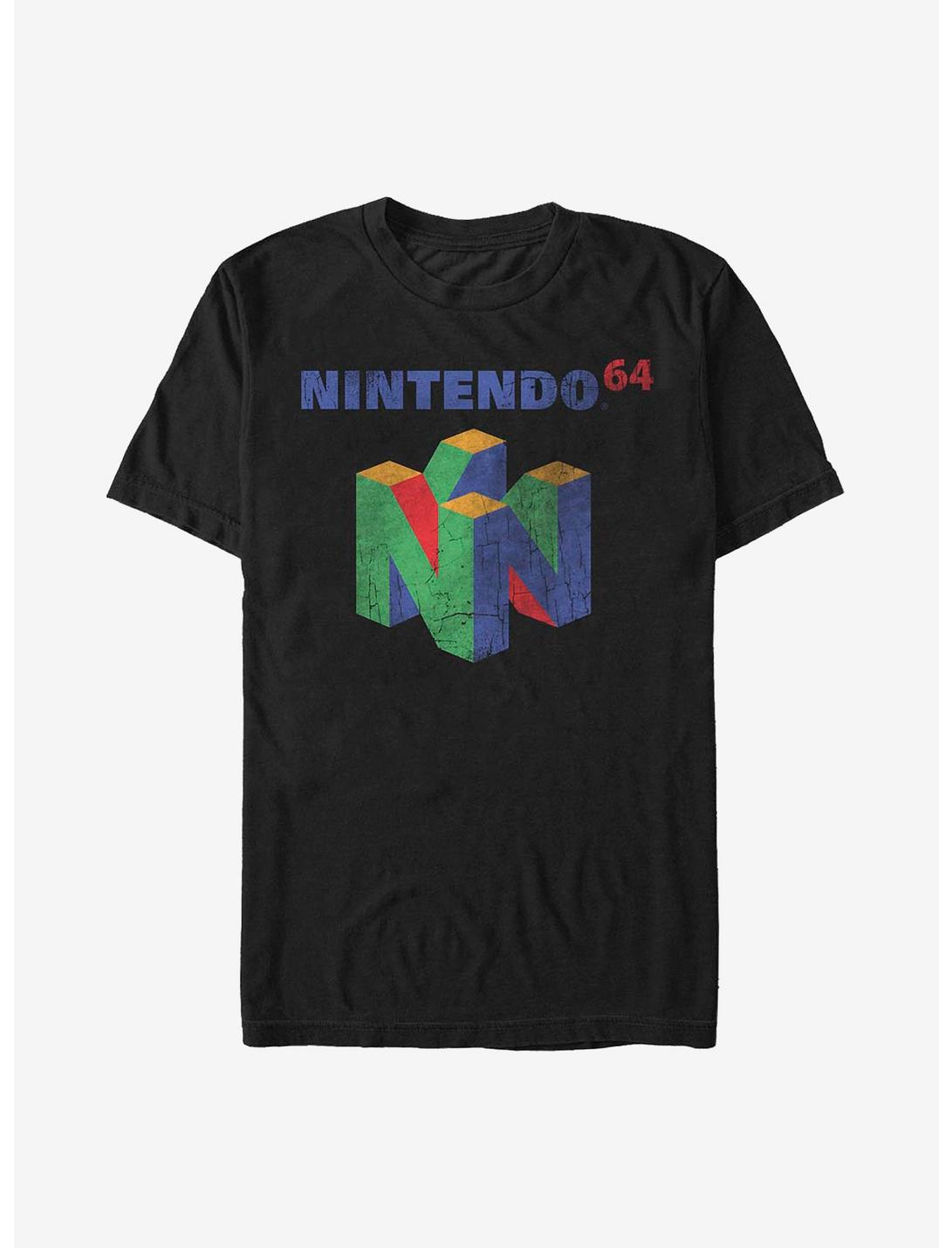 Nintendo N64 Logo T-Shirt, BLACK, hi-res