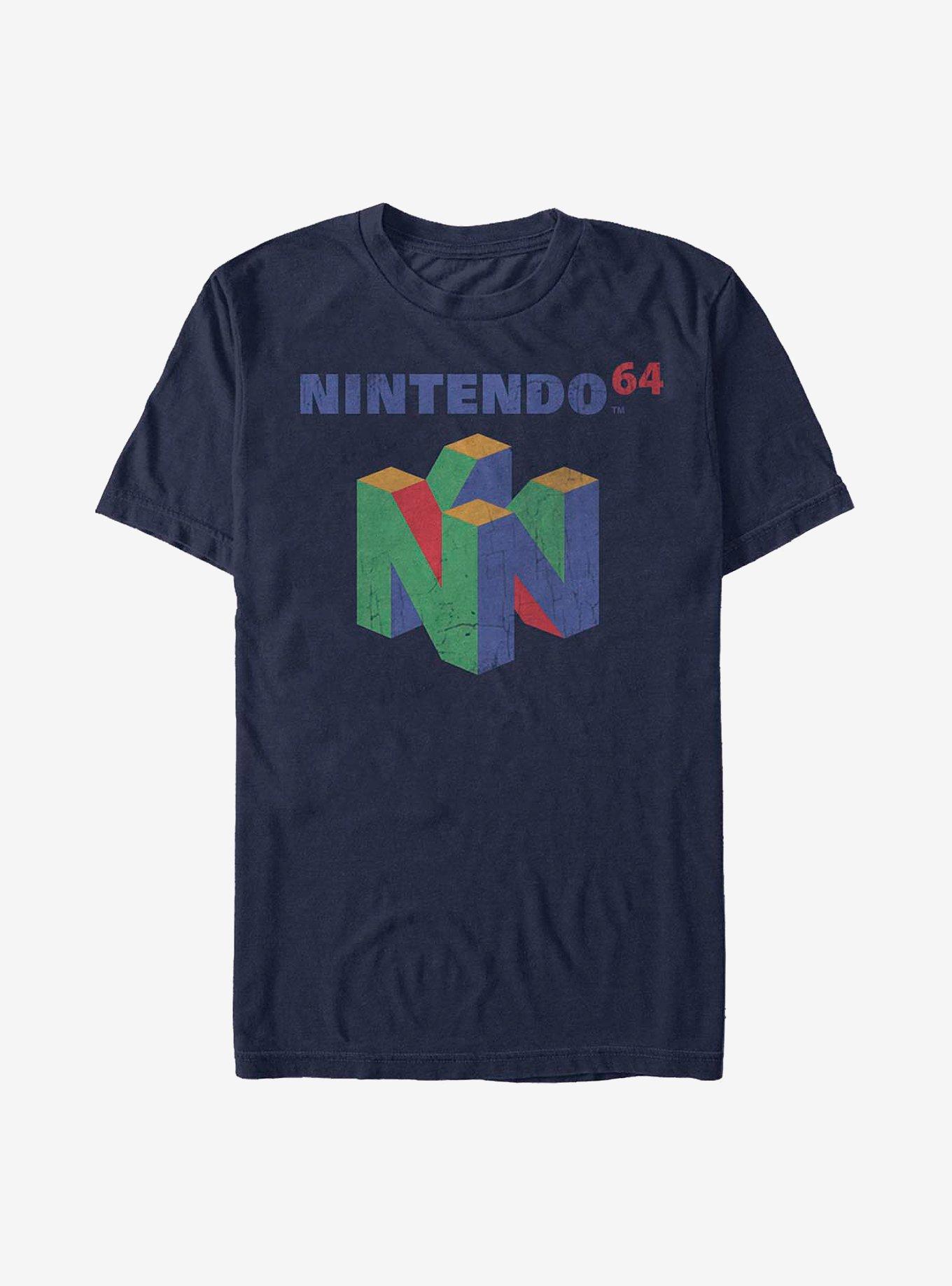 Nintendo N64 Logo T-Shirt, NAVY, hi-res