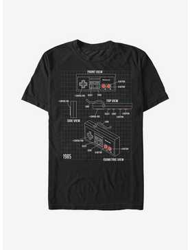 Nintendo NES Schematic T-Shirt, , hi-res