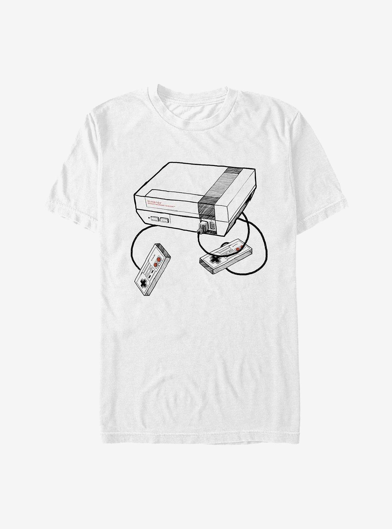 Nintendo Sketch Console T-Shirt, WHITE, hi-res