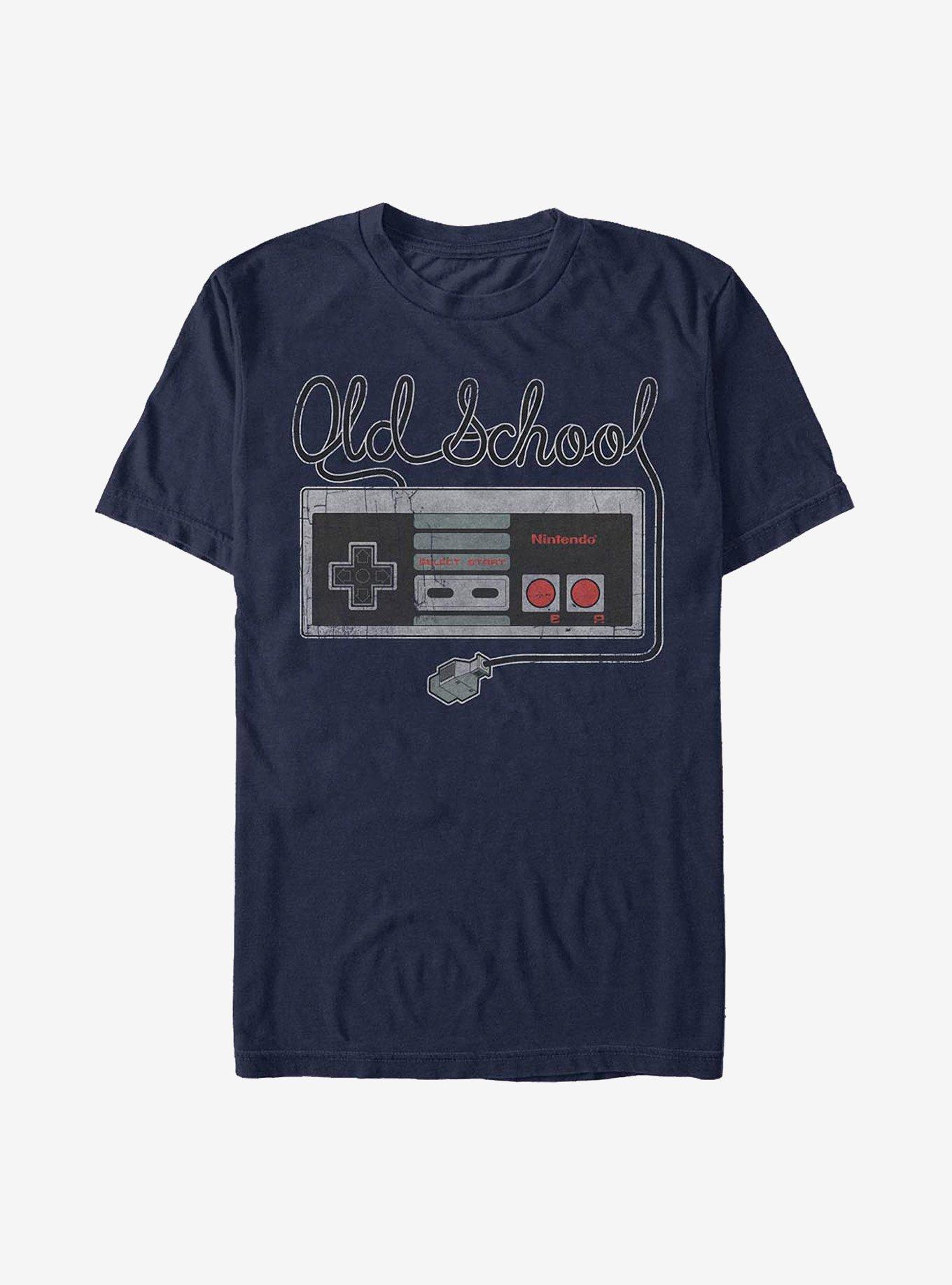 Nintendo Tangled Controller T-Shirt, NAVY, hi-res