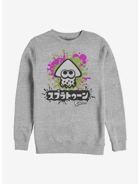 Nintendo Splatoon Inkling Crew Sweatshirt, ATH HTR, hi-res