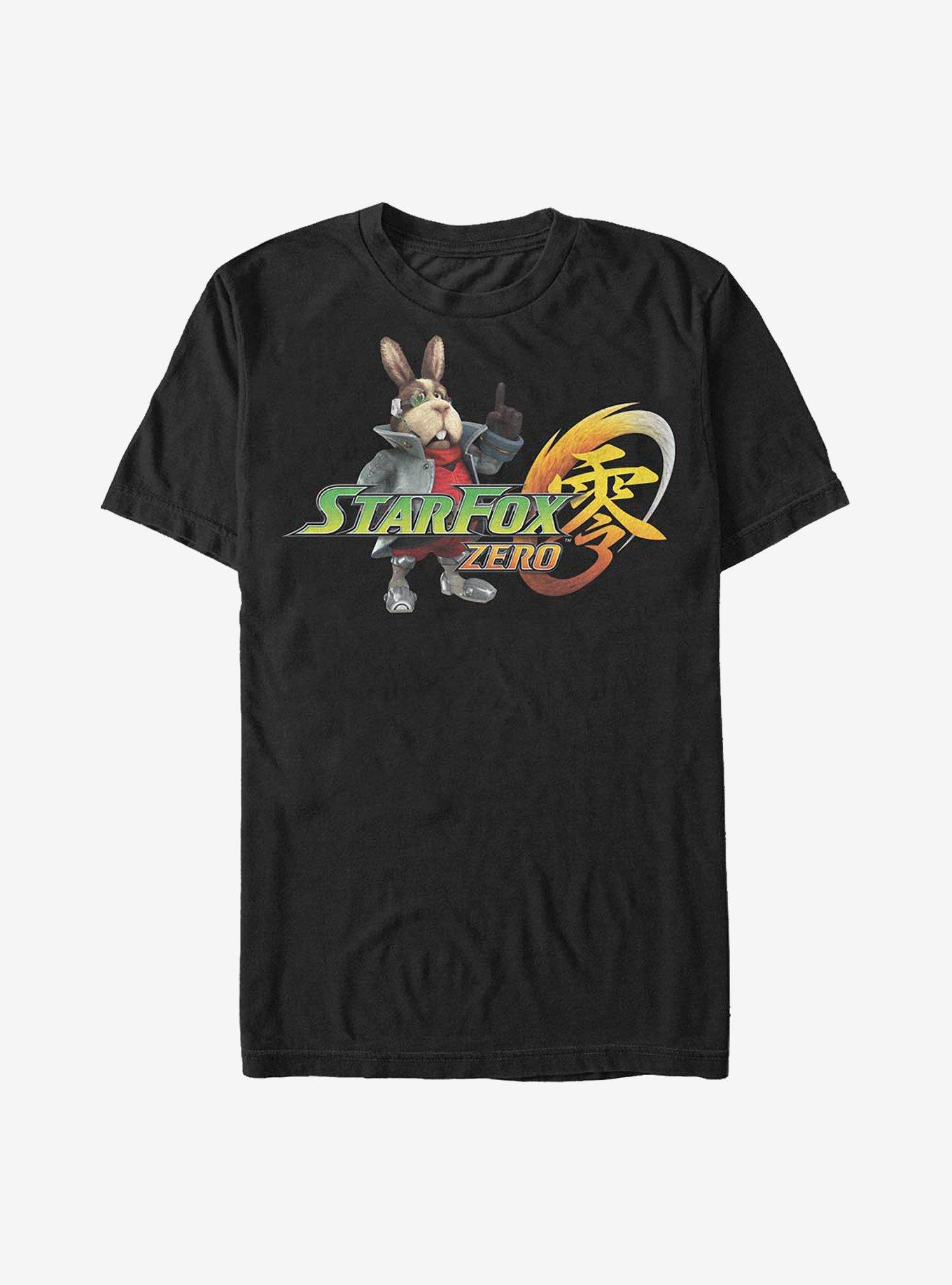 Nintendo Star Fox Logo Peppy T-Shirt, BLACK, hi-res